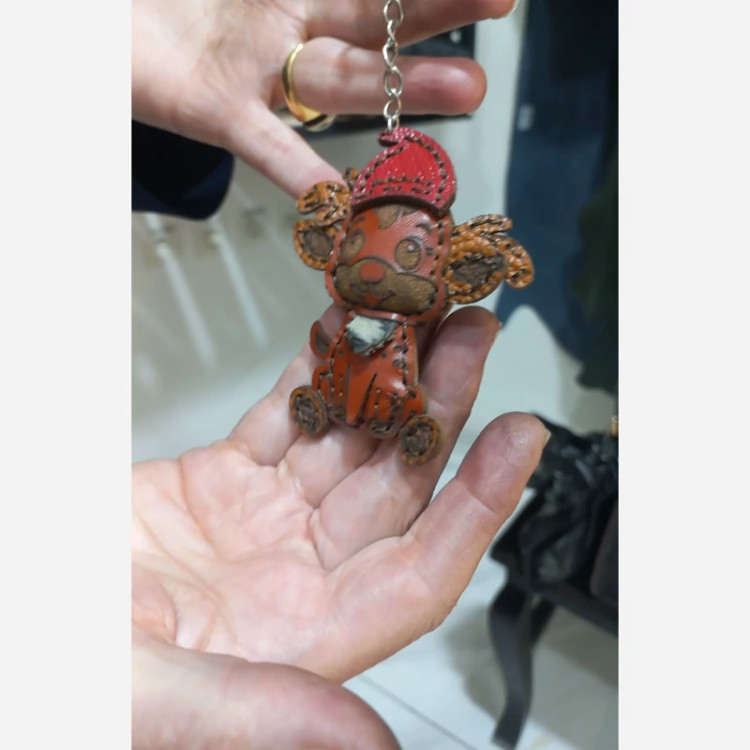 جا کلیدی جنس چرم طبیعی طرح گوزن