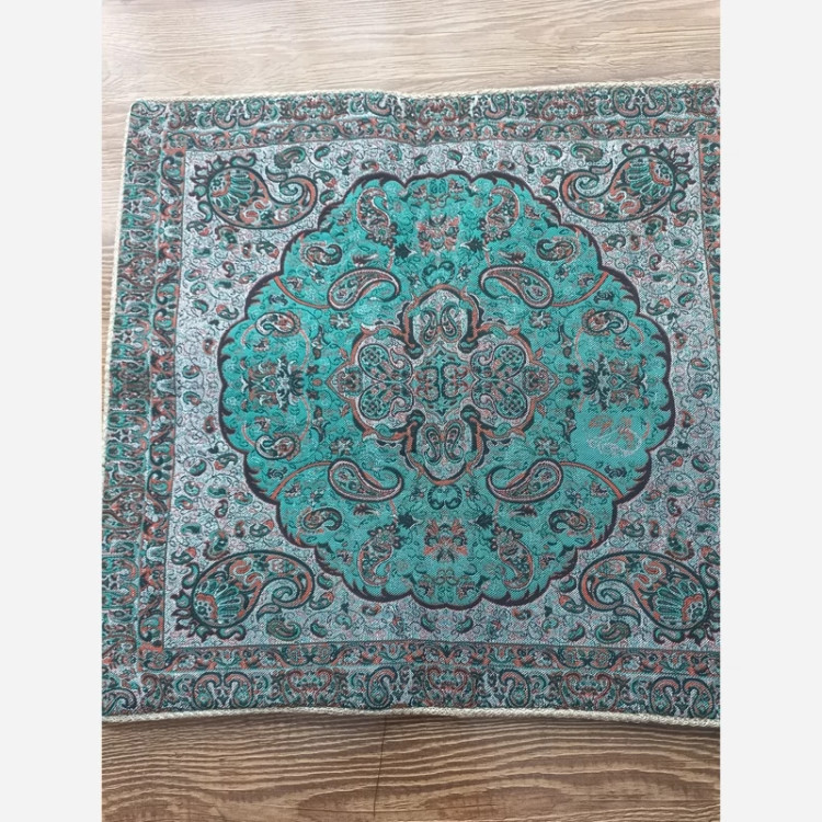 کوسن ترمه یزد مناسب مبل رنگ فیروزه ای