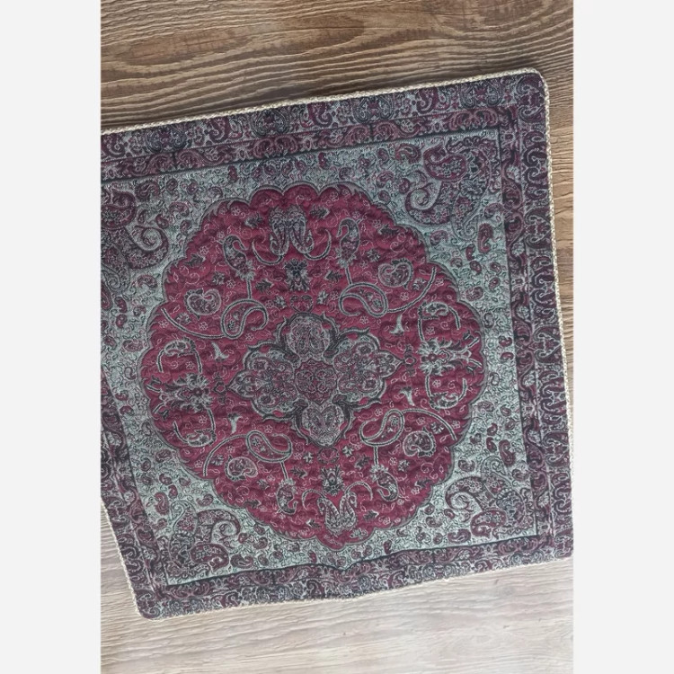 جانمازی پارچه ترمه ای یزد رنگ قرمز