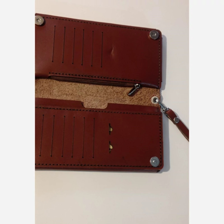کیف پول طرح کیهان جنس چرم گاوی طبیعی