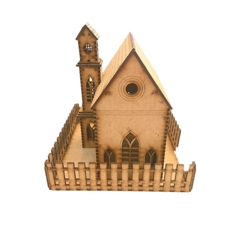 پازل چوبی خانه روستایی بسته یک عددی