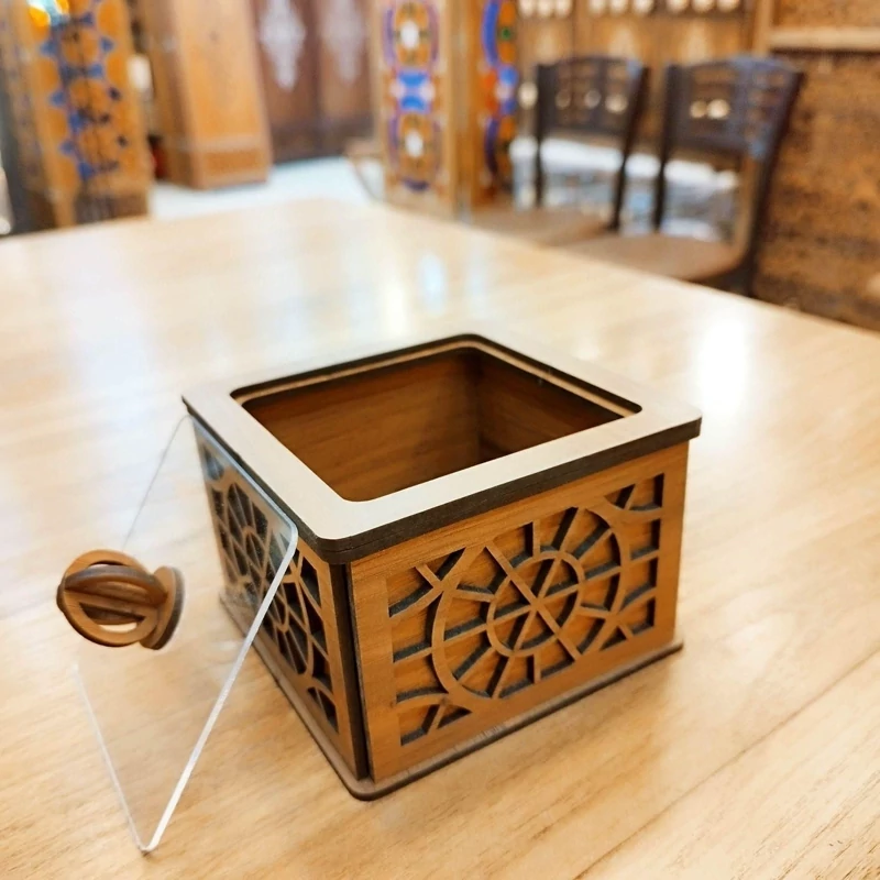 قندان چوبی و شکلات خوری تک خانه